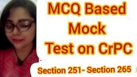 Mock Test on CrPC | Section 251 - 265  #crpc #judiciary #mocktests #importantquestionsipc #rjs