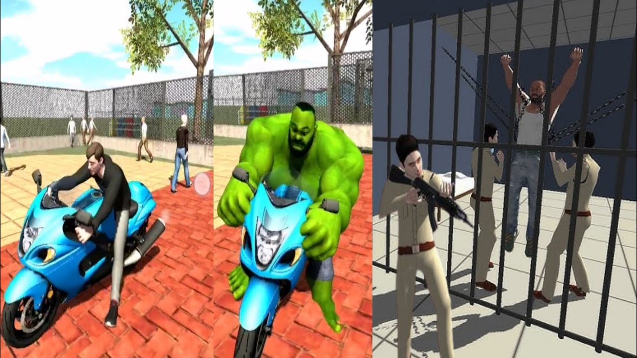Bike Challenge Character Hulk Mr Beast And Franklin | 😂 Funny Gameplay Indian Bikes Driving 3D