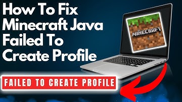 How To Fix Minecraft Java Failed To Create Profile(Easy)