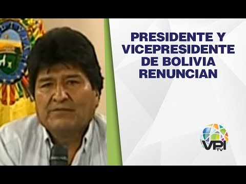 EN VIVO desde Bolivia - Presidente y vicepresidente de Bolivia renuncian