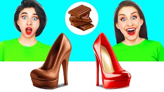 Real Food vs Chocolate Food Challenge | Fantastic Kitchen Battle by Choco DO
