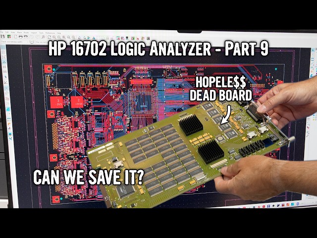 HP 16702A/B Logic Analyzer Repair: Part 9 - Repairing an unrepairable HP 16717 acquisition board