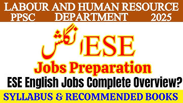 PPSC Ad No. 43 | ESE English Jobs 2025 | Syllabus, Books, Eligibility & Complete Preparation Guide