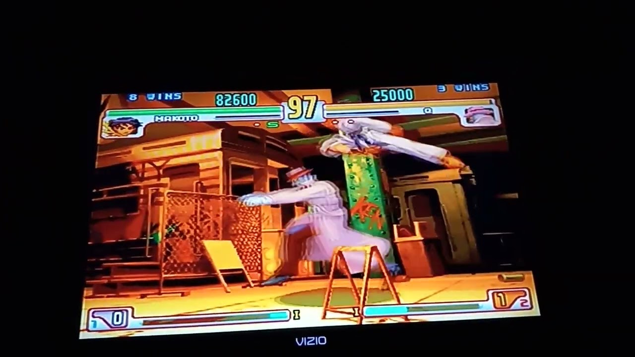 Street Fighter 3: Third Strike (PlayStation 2) - Makoto VS. Q