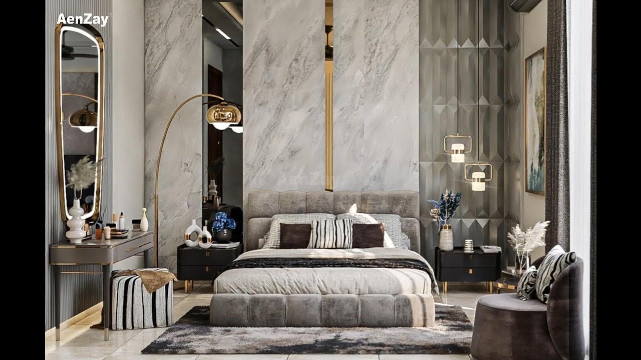 Bedroom Interior Design by AenZay | Warm and Dark color scheme | Modern Lifestyle 