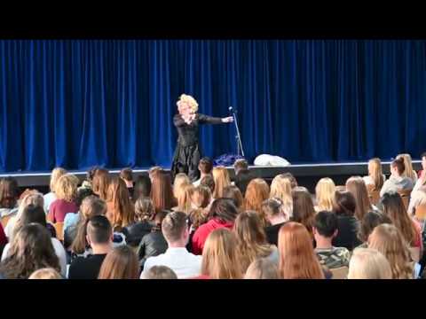 Karin Bloemen bij Groevenbeek college in Ermelo