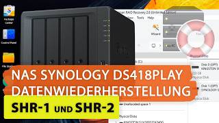Datenwiederherstellung von SHR-2 und SHR-1 RAID-Arrays, erstellt auf einer Synology DS418play NAS