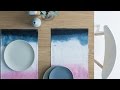 DIY PROJECT: Dip-dyed placemats - homes+