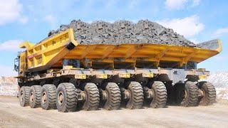 Dangerous Biggest Maximum Dump Truck Operator Skills, Fastest Extreme Truck Heavy Equipment Powerful