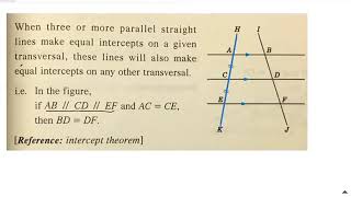 Explanation of intercept theorem 1