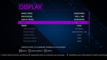 How To Disable VSYNC In Saints Row IV