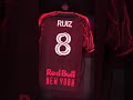 Geeting settled in. #rbny #footballshorts #soccershorts #Davidruiz #jersey