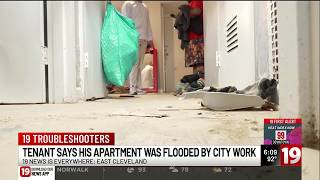 East Cleveland man displaced after apartment floods during water main repair