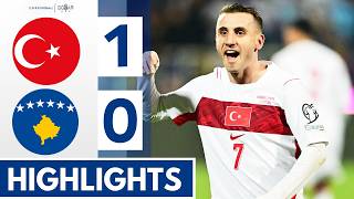 Kosovo vs Turkey 0-1 - Highlights & Goals - Kerem Aktürkoğlu Goal
