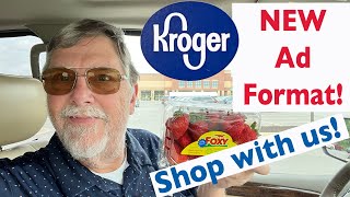 NEW AD FORMAT at KROGER this week. Let's See What we can find! SHOP WITH US!