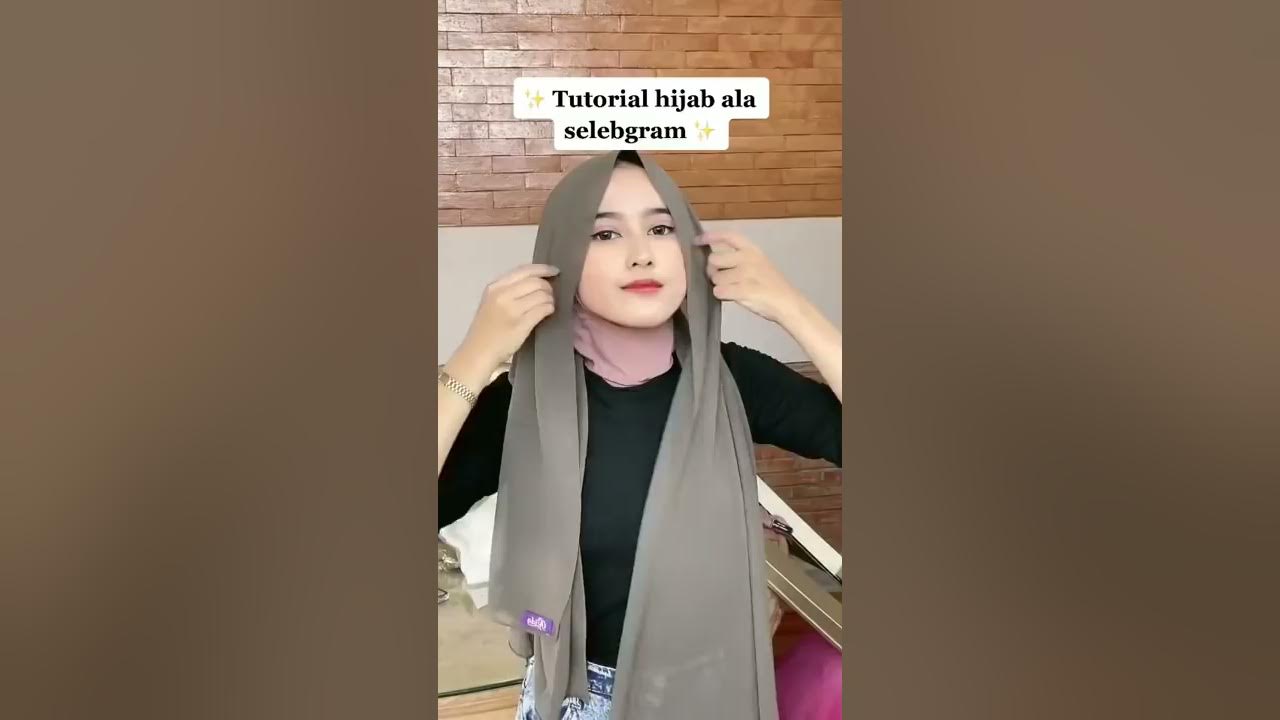 TUTORIAL PASHMINA ALA SELEBGRAM #hijabtrend #hijabsimple #hijaberscantik #hijabers