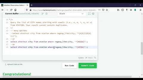 Weather Observation Station 6   HackerRank SQL
