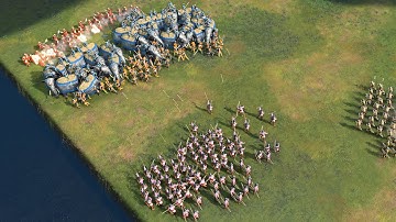 Age of Empires 4 - 4v4 CBA MASSIVE BATTLE BETWEEN HUGE ARMIES | Multiplayer Gameplay