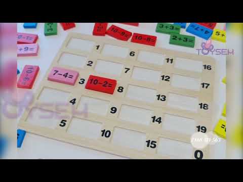 Video Đồ chơi domino toán học cho bé | Đồ chơi giáo dục |... - youtube