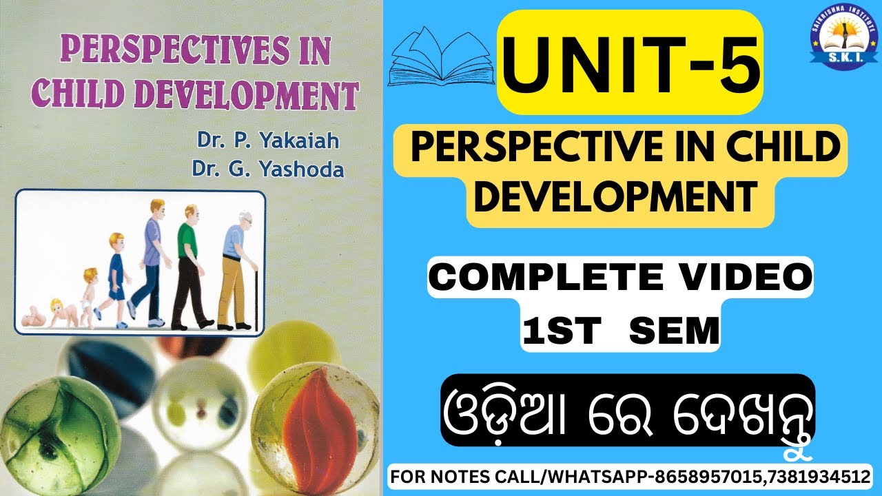 B.Ed 1ST SEMESTAR CLASS PERSPECTIVE IN CHILD DEVELOPMENT(UNIT5)#bedadmission2024#bedadmissionprocess