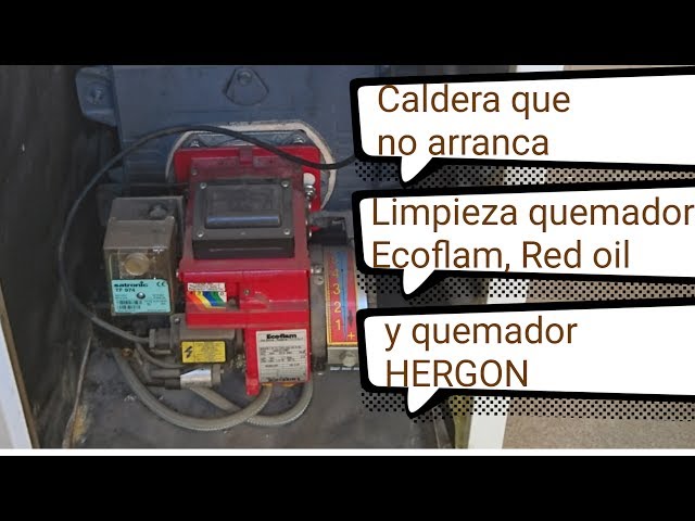 Limpieza de quemador  de gasoil Hergon Ecoflam Red Oil