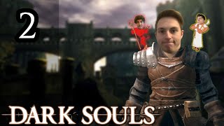 beginner conquers two black knights in Dark Souls
