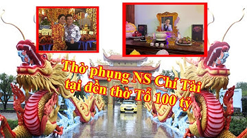 NS Hoài Linh ĐẶT NƠI THỜ PHỤNG NS Chí Tài tại đền thờ Tổ 100 tỷ VÀ món đồ gây xúc động đặt cạnh ảnh