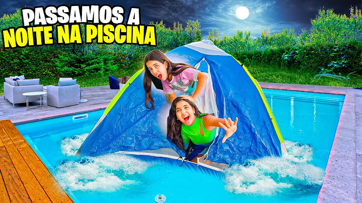 WE SPENT THE NIGHT IN THE POOL AND WE WERE VERY SCARED 😰
