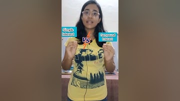 Difference between simple and compound Interest #math #maths  #simpleinterest #compoundinterest