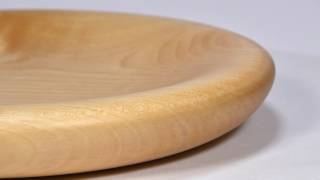 【大分県】甲斐のぶお工房 木製のプレートお皿24cm