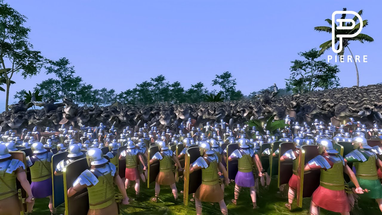 13.000 Romans vs 10.000 Dragon Mans- Ultimate Epic Battle Simulator 2- UEBS 2