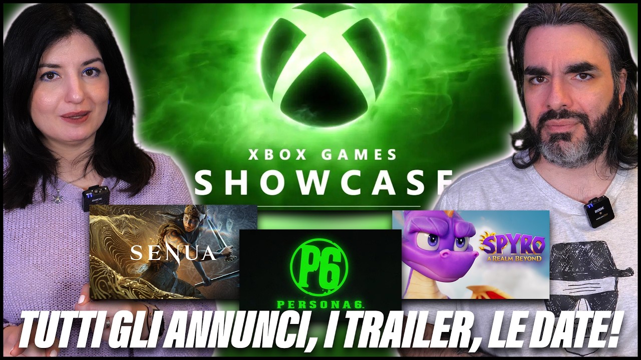 XBOX GAMES SHOWCASE: Quanti annunci (anche per PS5)! Persona 6, Spyro a Realm Beyond, Senua e ALTRI!