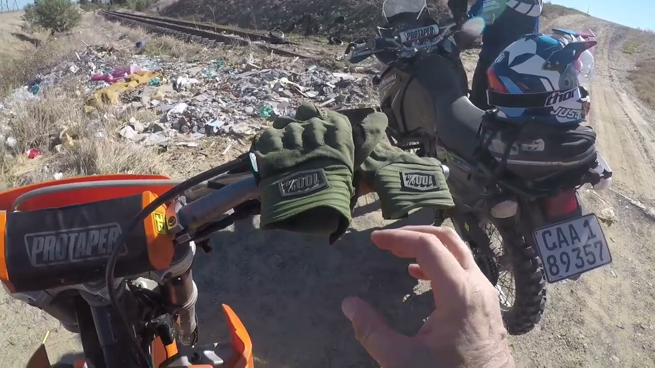 KTM 450 EXC (2004) - Railway-side run