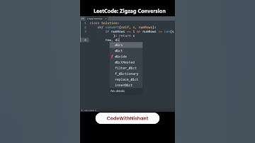 Leetcode 6  Zigzag Conversion in Python || Python Leetcode