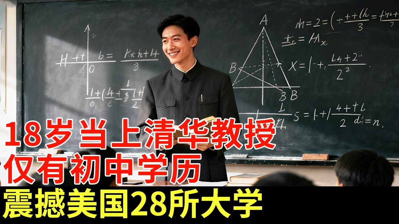 仅有初中学历，中国数学天才华罗庚，18岁当上清华教授，拒绝外国千万高薪诱惑，震撼美国28所大学【揭秘】#华罗庚