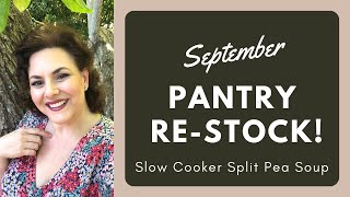 SEPTEMBER PREPPER PANTRY RE-STOCK! | AUTUMN SPLIT PEA SOUP
Re-stocking the pantry with things that were used over the summer and preparing for the fall season. Also, an easy, delicious and hearty spilt Pea soup!
Split Pea Soup
2 cups green spilt peas
1 cup onion chopped
1/2 cup celery chopped
1/2 cup carrot chopped
4 cups chicken broth
1 tsp salt
1/4 tsp pepper
1 cup cooked ham
1 tsp thyme
2 Tbsp butter
Combine all ingredients in slow cooker. Cover and cook on low 8-10 hours
#september #budgetfriendly #souprecipe #soup #prepperpantry SEPTEMBER PREPPER PANTRY RE-STOCK! | AUTUMN SPLIT PEA SOUP