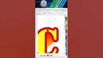 Corel Draw Tips & Tricks Color one Object with more than one Color  #shorts