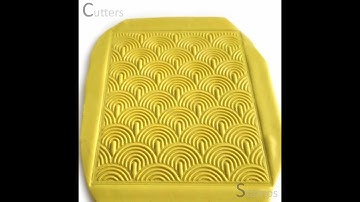 Texture tiles - Arch Pattern Texture Stamp | Textures for Clay imprints | Polymer clay texture |