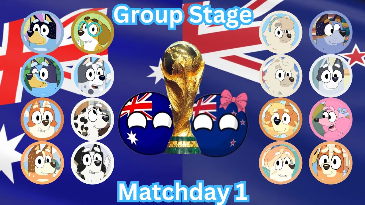 Marble Soccer Bluey World Cup 2024 (AUS/NZL) - Matchday 1