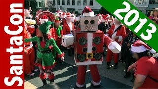 SantaCon 2013 San Francisco Union Square and Polk Street (compilation)