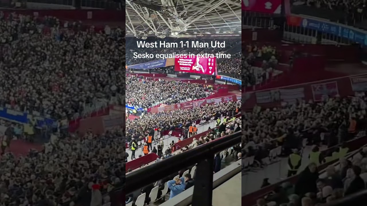 Sesko Goal vs West Ham 96th minute 🚨😳 