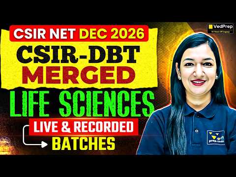 CSIR NET Life Sciences Dec 2026 🚀 CSIR-DBT MERGED Batch | Live + Recorded Classes | Complete Study