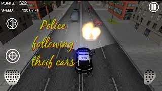 Police Car Race 3d game || Police Following theif car to crush screenshot 4