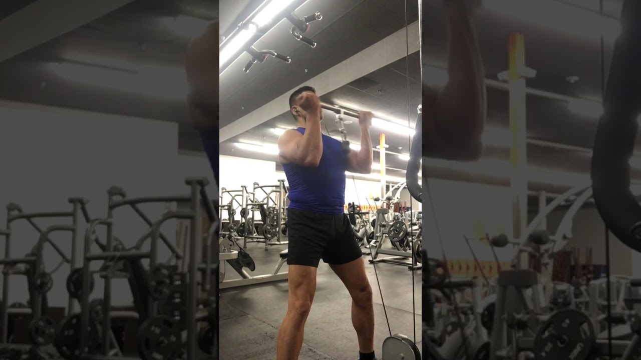 Standing Curls Straight Bar on cable YouTube