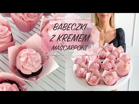Wideo: Babeczki Z Różowym Kremem