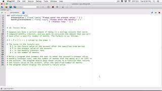 5.19. (Part 1) Future Value - Python