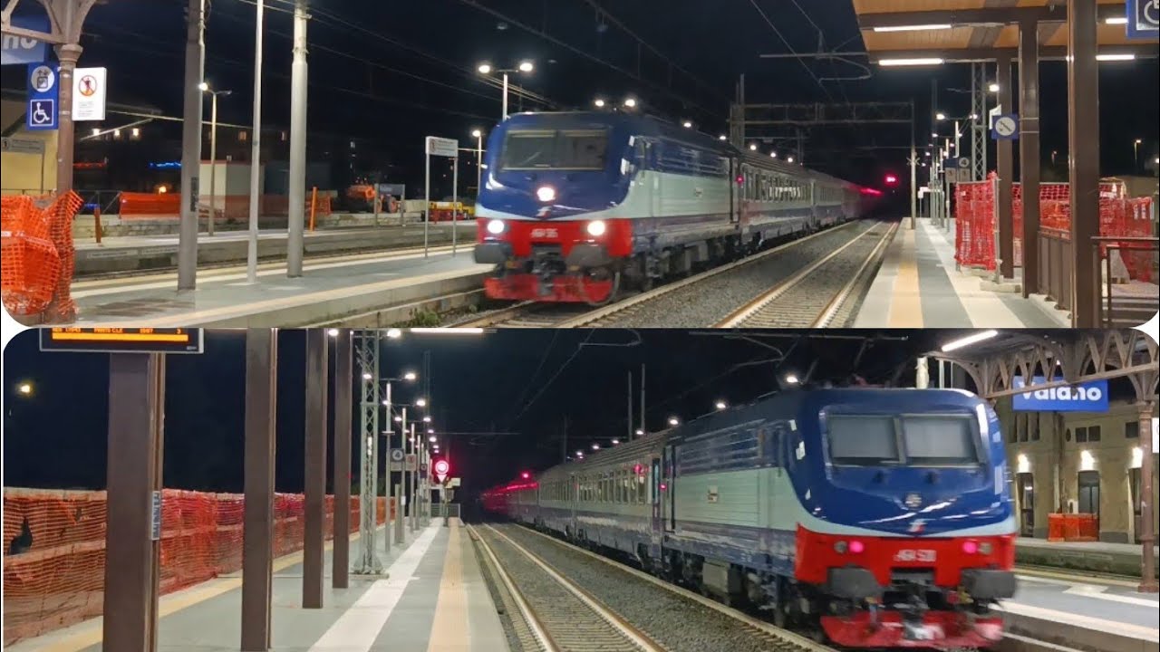 Sicilia Express con DTS E464 TTI (515-520) in transito a Vaiano🎄🎅❄️