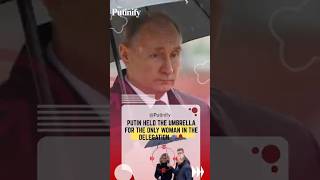 Putin Held the Umbrella for the Only Woman in the Delegation ☔🌹 #Putin
