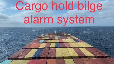 How we test our cargo hold bilge alarm system. #containerships #seaman #merchantnavylife