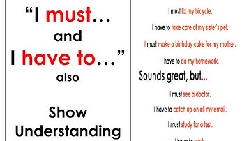 I must... | I have to... | Obligations | Easy English Conversation Practice | ESL